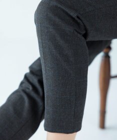 Tiaclasse 【安田美沙子さん着用・洗える】T/R両面起毛ストレッチパンツ