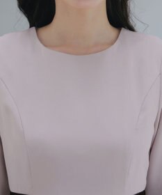 Tiaclasse 【安田美沙子さん着用・新色追加・洗える】ベロアラインフレアワンピース