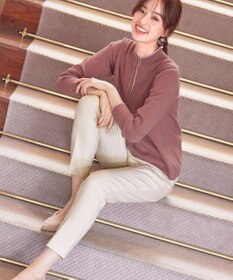 Tiaclasse 【安田美沙子さん着用・洗える】T/R両面起毛ストレッチパンツ