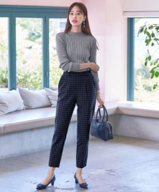 Tiaclasse 【安田美沙子さん着用・洗える】T/R両面起毛ストレッチパンツ