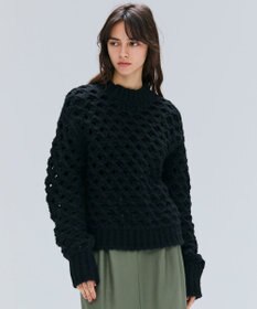BEIGE， KOKOMO / ウールアルパカメッシュニット Black