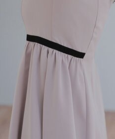 Tiaclasse 【安田美沙子さん着用・新色追加・洗える】ベロアラインフレアワンピース