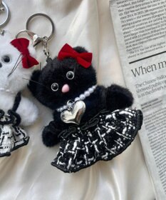 WEGO ゴージャスキャットぬいぐるみキーホルダー