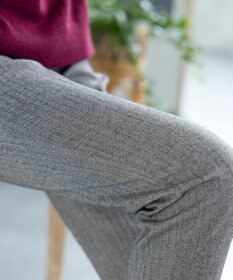 Tiaclasse 【安田美沙子さん着用・洗える】T/R両面起毛ストレッチパンツ