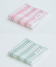 SHINTO TOWEL シマ ハンドタオル ダブル白地 2枚セット