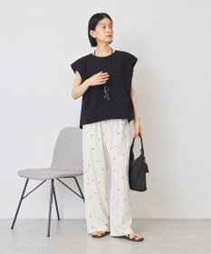 AMERICAN HOLIC 花柄刺繍イージーパンツ