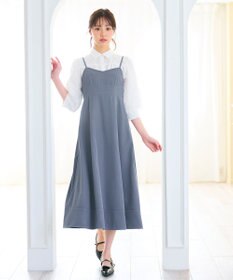 Feroux 【新色追加・洗える】バックリボン キャミワンピース