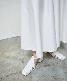 GRACE CONTINENTAL アメスリニットギャザーワンピース