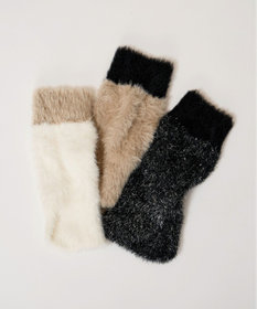 steppi 【洗える】ファー レッグウォーマー