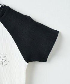 WEGO ラインストーンラグランちびT