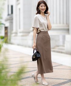 ANY SIS 【接触冷感・吸水速乾・UVカット】サラキレイ スキッパー ブラウス