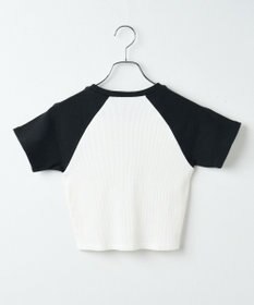 WEGO ラインストーンラグランちびT