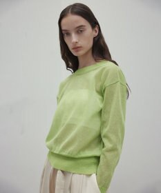 BEIGE， 【洗える・Oggi 7月号掲載】LUPINUS / 前後2WAYシアーニットカーディガン