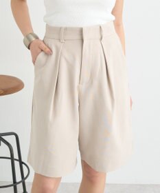 earth music&ecology タックハーフパンツ