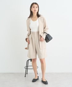 earth music&ecology タックハーフパンツ