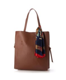 UNBILLION cachecache ビッグスカーフ付きサイド結びトート