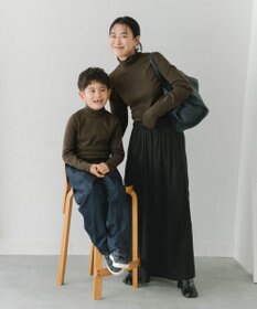 #Newans 【KIDS】【ANSWER for 男の子ママ】リラクシータートルネックカットソー