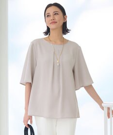 自由区 【XSサイズ～/洗える/セット可】ダブルクロス ブラウス