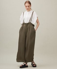 23区 【SACRA】アセテートブライトツイル サロペット