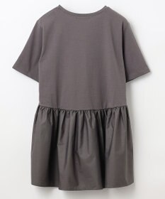 ANY L 【洗濯機可能】ペプラム チュニック丈トップス