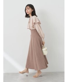 earth music&ecology バックレースアップスカート