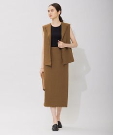 ICB コットンリネンキャンバス ジレ