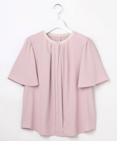 ANY SIS バイカラーフレアスリーブ ブラウス