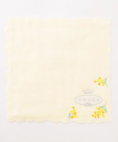 TOCCA AIRY YELLOW PEARL HANDKERCHIEF ハンカチ