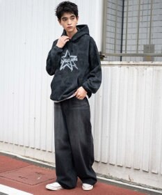 WEGO 【ユニセックス着用ITEM】スノーダイグラフィックビッグパーカー