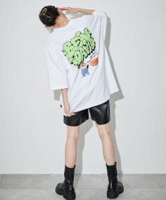 WEGO 【ユニセックス着用ITEM/綿100％/SMLサイズ】別注ベンデイビスプランプロゴT