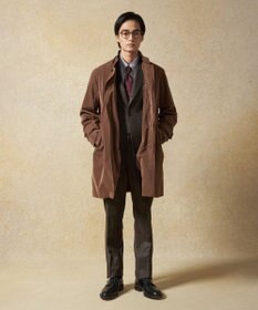 J.PRESS MEN スタンドカラーコート / デタッチャブルフード
