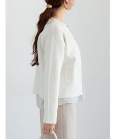 Te chichi ミラノリブポケットクルーカーディガン