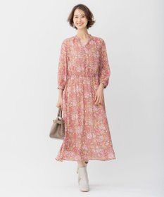 自由区 【速乾性・放湿性・防シワ性】サラサプリント ワンピース