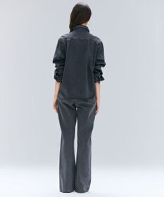 BEIGE， 【洗える・BAILA 11月号掲載】MARKEL / ボウタイ付きシャツカラーデニムシャツ