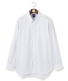 J.PRESS MEN 【KING SIZE】【PREMIUM PLEATS / 形態安定】スーピマコットンオルタネートストライプ  シャツ/B.D.