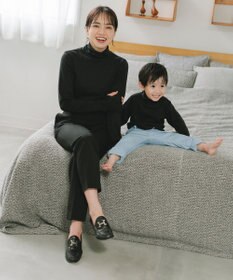 #Newans 【KIDS】【ANSWER for 男の子ママ】リラクシータートルネックカットソー