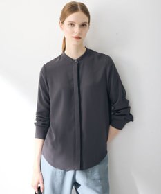 ICB 【6/12-6/28期間限定・受注生産】BackSatinAmunzen バンドカラーブラウス