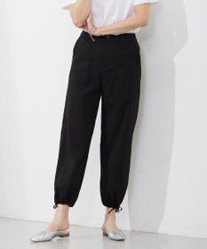 J.PRESS LADIES L 【洗える】セルロースリネンストレッチ ベイカー パンツ