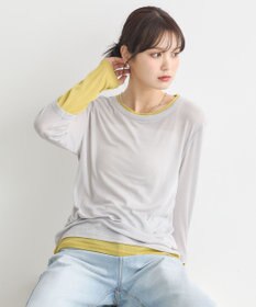 earth music&ecology レイヤードシアープルオーバー