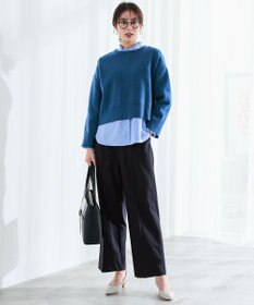 ANY SIS S 褒めらレディストレッチ ワイドパンツ