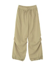 Green Parks 表面感サテンタックパンツ