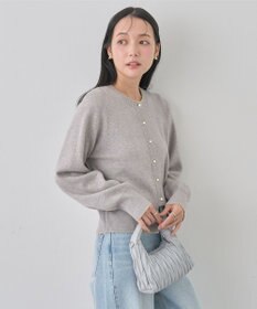 earth music&ecology ラメジャカードカーディガン