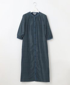 J.PRESS LADIES L 【洗える】ブロックドットプリント ワンピース