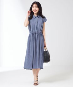 ANY SIS 【接触冷感・吸水速乾・UVケア】エアリードレープスムースプリーツ ワンピース