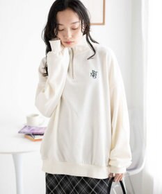 WEGO ハーフジップBIGスウェット