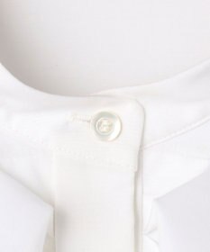 組曲 【KUMIKYOKU NAVY】コットンタッチシャーティングラッフルフレア ブラウス