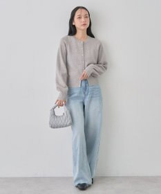 earth music&ecology ラメジャカードカーディガン