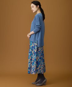 自由区 S 【SHIHOさん着用】アートタッチフラワープリント スカート