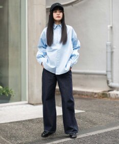 WEGO 【ユニセックス着用ITEM/MLサイズ展開】クロップドブロードシャツ