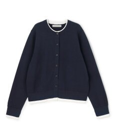 UNFILO スウェットライクニット フェイクレイヤード カーディガン